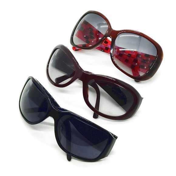 Versace Dolce & Gabbana Bvlgari Sunglasses 3 set Black Plastic 1564680 - Picture 1 of 9